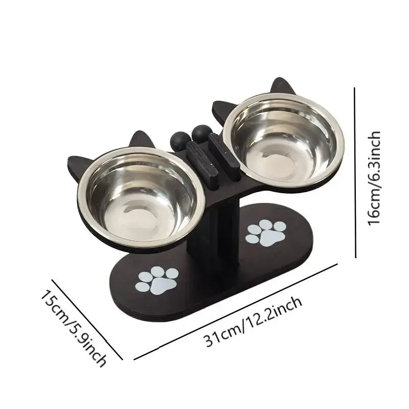 Multi-Layer Elevated Cat Feeder with Pet Food and Water Bowls, Includes 3 Stands, Easy-To-Assemble and Portable Design, Ideal for Multiple Cats Tiktokshopspringglowup Summervibes Petlovers