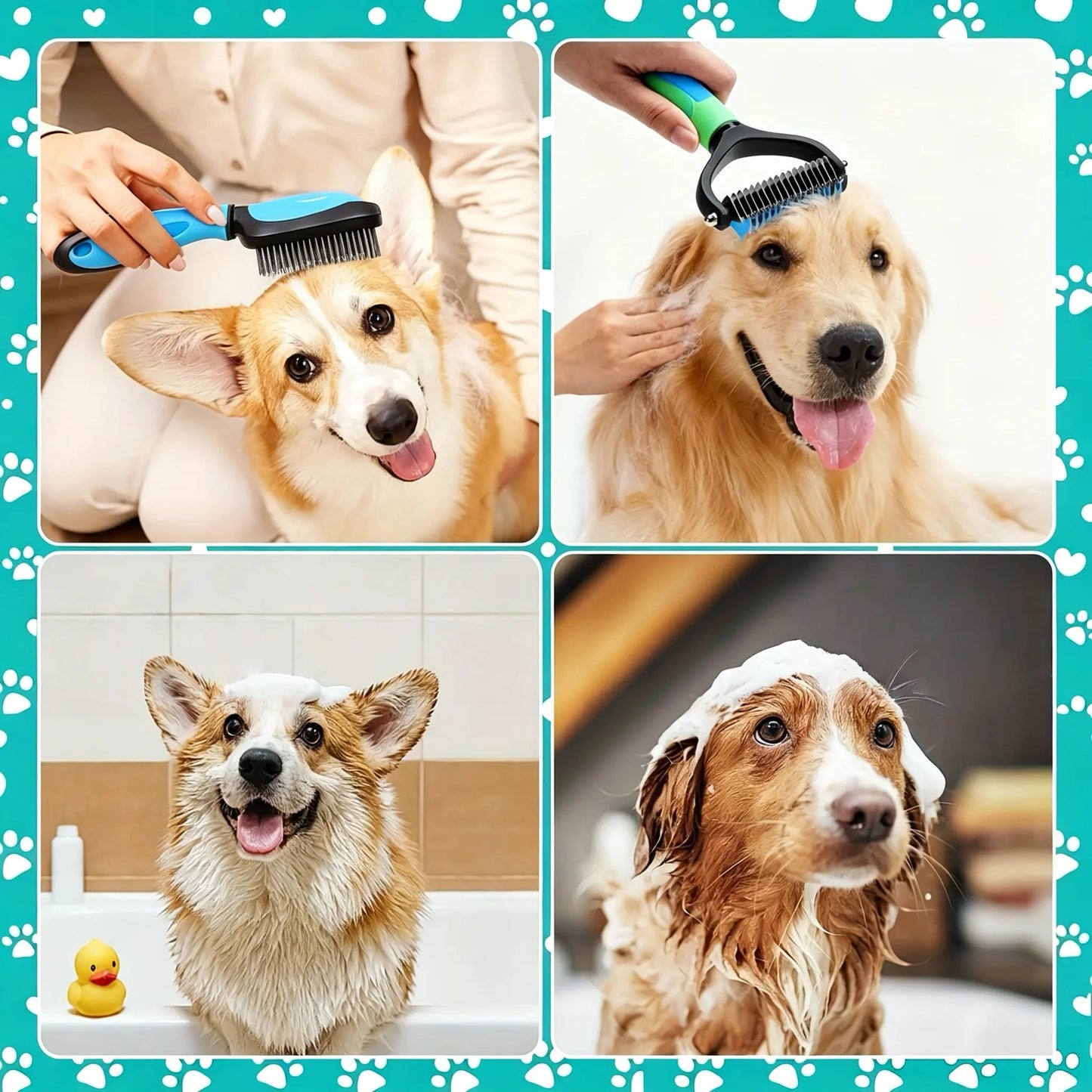 Set de artículos de aseo para mascotas (8 piezas)