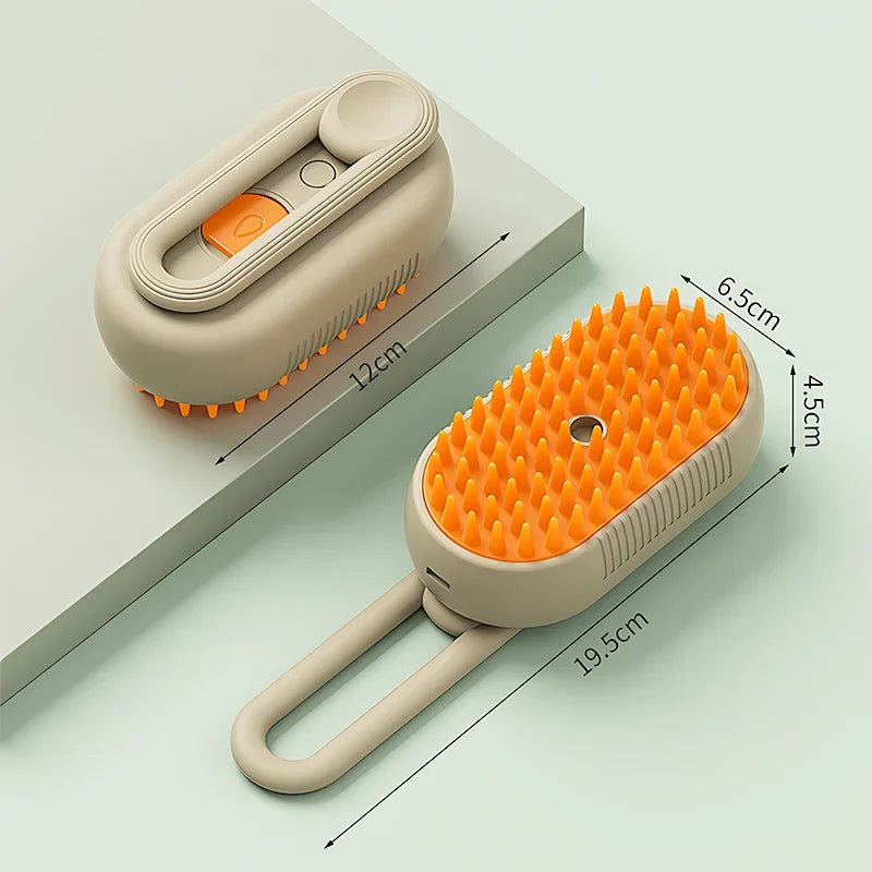 Cepillo de vapor 3 en 1 para gatos y perros