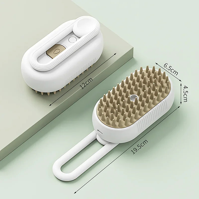 Cepillo de vapor 3 en 1 para gatos y perros