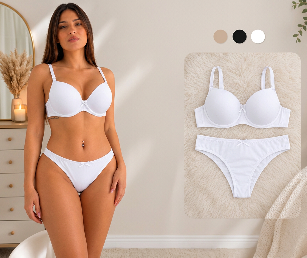Conjunto de lycra con bikini copa B