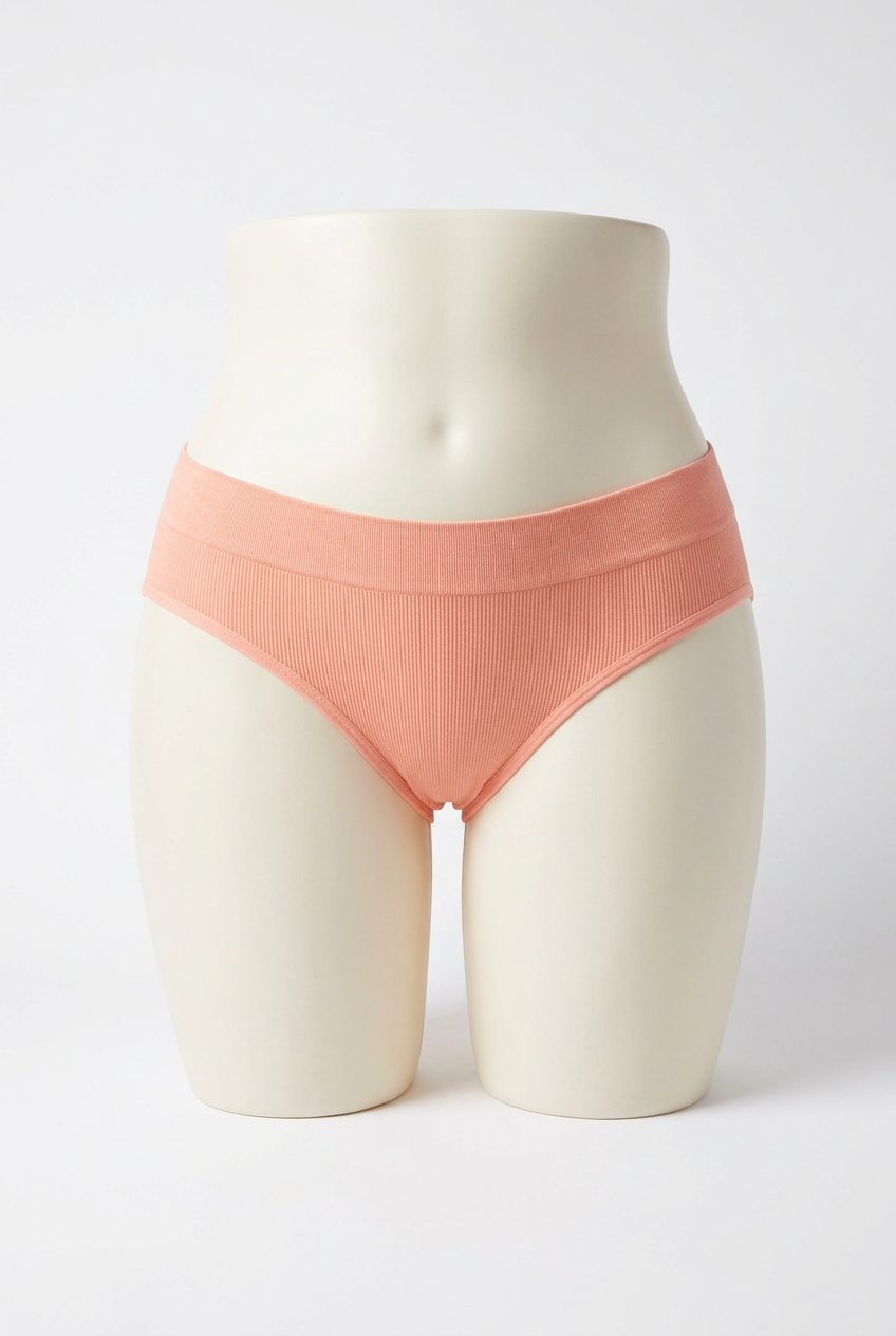 Prenda coral en maniquí de talla grande
